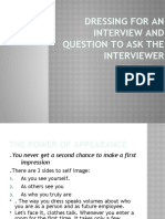 Dressing For An Interview and Question To Ask The Interviewer