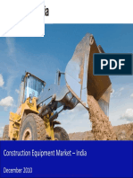 Construction Equipment Market in India 2010 - Sector-Wise Demand and Competition