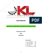 15EC3103 Lab Manual