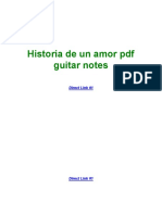 Historia de Un Amor PDF Guitar Notes