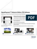 Signalexpress™ Tektronix Edition (Te) Software: Seamless Instrument-To-Pc Connectivity Solution