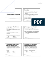 Phonetics Phonology Handout Lecture 1