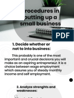 12 Entrep 5 Procedures in Putting Up A Small Business