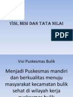 Visi, Misi Dan Tata Nilai