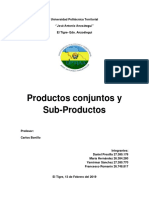 Productos Conjuntos y Sub-Productos