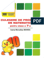 Culegere de Probleme de Matematica Clasa A VII A PDF