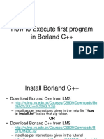 How To Execute First Program in BolandC