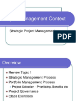 Topic 3- Day 1, Strategic Project Mgt