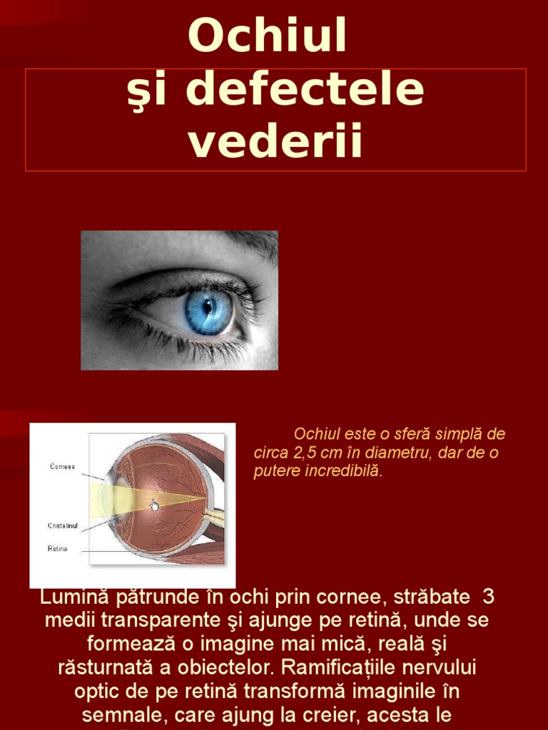 Ochiul - Fizica | PDF