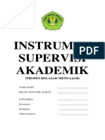 Instrumen Supervisi Akademik