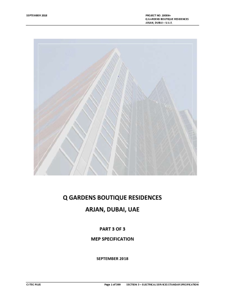 Specification Part 3 of 3 | PDF