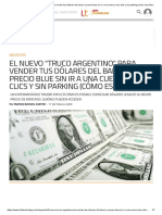 El nuevo _truco argentino_ para vender tus dólares del banco a precio blue sin ir a una cueva_ tres clics y sin parking (cómo es) _ Noticia de Negocios _ Infotechnology.com
