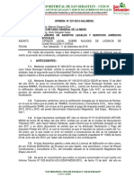 Opinón Legal Nulidad de Licencia de Construcción WAMOL