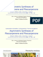 Asymmetric Syntheses of Pleocarpenene and Pleocarpenone
