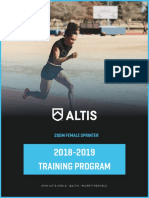 ALTIS Training Program 2018 19 200m Female Sprinter PDF