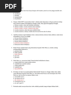 Latihan Soal Akidah Akhlak Docx