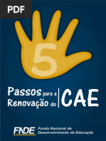 Passos para a renovação do CAE