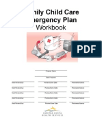 Family Child Care Emergency Plan: Workbook