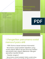 Makalah Tentang Fenomena Sosial Berseta Contohnya