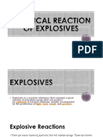 Chemical Reaction of Explosives