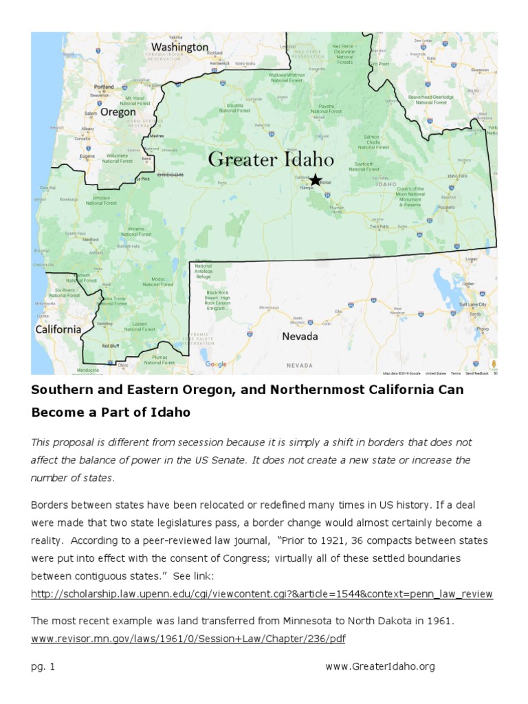 Greater Idaho Proposal  PDF