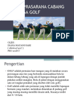 Tugas Sarana Prasarana Cabang Olahraga Golf