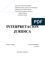 Interpretacion Juridica. Logica Tarea