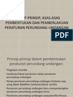 Prinsip, Asas Pembentukan Dan Pemberlakuan Peraturan Per-Uu-An