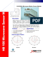 HB100 Microwave Sensor Module Datasheet PDF