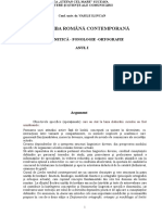 2016 2017 LRC I Licenta Fonetica Fonologia Ortografia Document - Odt