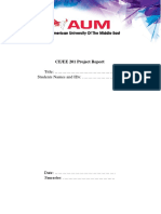Project Report Template Fall 2019
