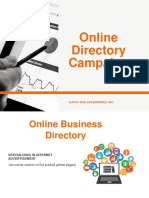 50 Cents Per Click Online Directory Campaign Overview - Pps