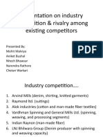 Presentation On Industry Competition & Rivalry Among Existing Competitors