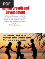 Human Growth and Development YAHOO