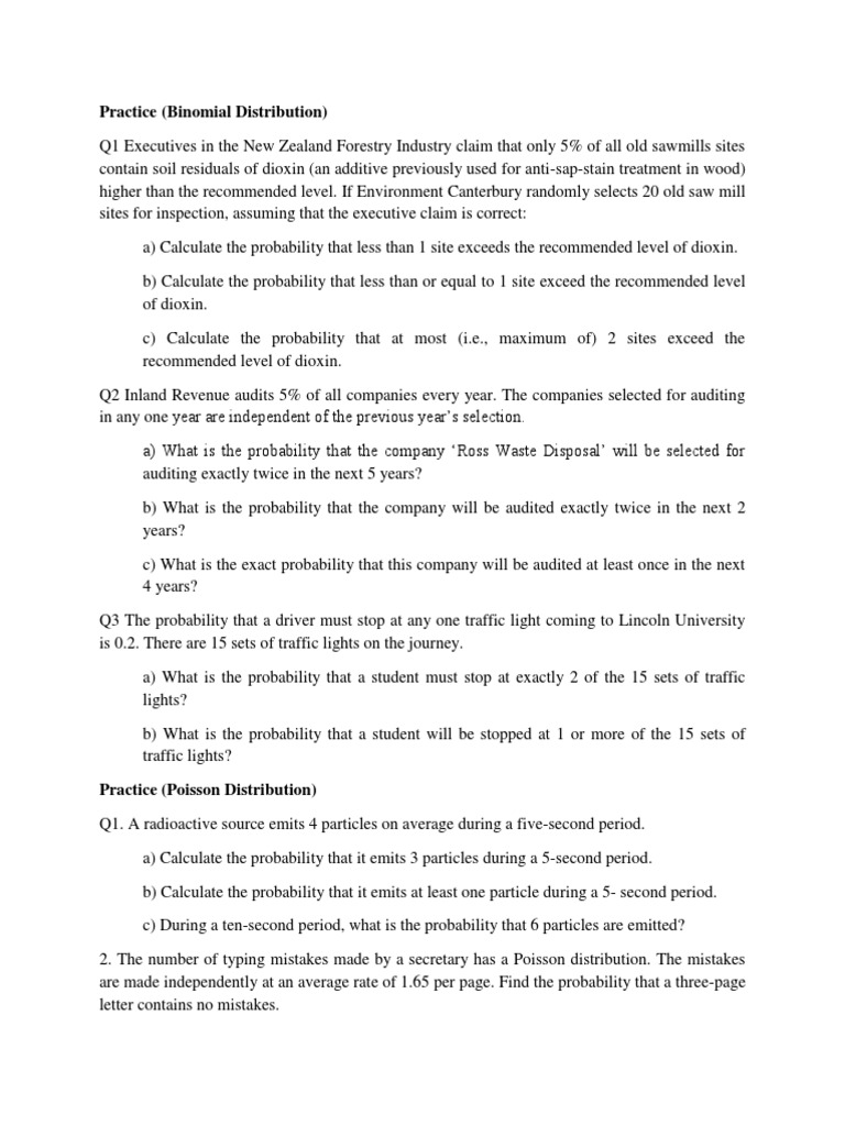 Statistical Practice: Distributions Analysis | PDF