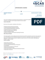 Aviation Security Supervisors Course PDF