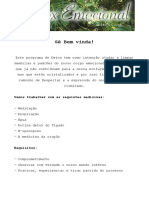 Programa de Detox para limpeza emocional e energética