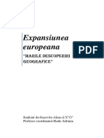 Expansiunea Europeana.