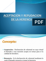 aceptacion de herencia