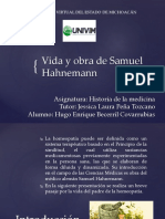 Vida y Obra de Samuel Hahnemann