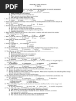 Summative Test in Science 8.3rd Quarter