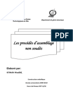 Cours Procédés D'assemblage Non Soudés - Iset Sfax PDF