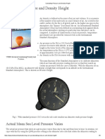 Calculating Pressure and Density Height