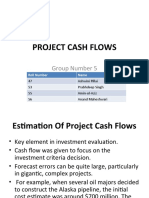 Project Cash Flows: Group Number 5