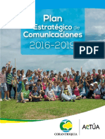 Plan Estratégico de Comunicaciones 2016-2019