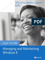 Exam 70-688 Managing and Mainta - Microsoft Official Academic Cou