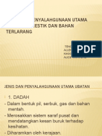 Jenis Dan Penyalahgunaan Utama Ubatan, Komestik Dan Bahan Terlarang