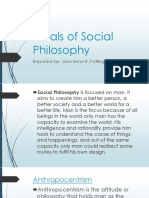 Goals of Social Philosophy