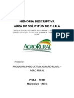 Memoria Descriptiva Arenal Guayaquil