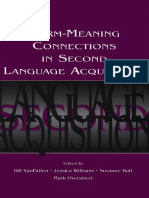 Bill VanPatten, Jessica Williams, Susanne Rott, Mark Overstreet - Form-Meaning Connections in Second Language Acquisition (Second Language Acquisition Research Theoretical and Methodological Issues) (2004)